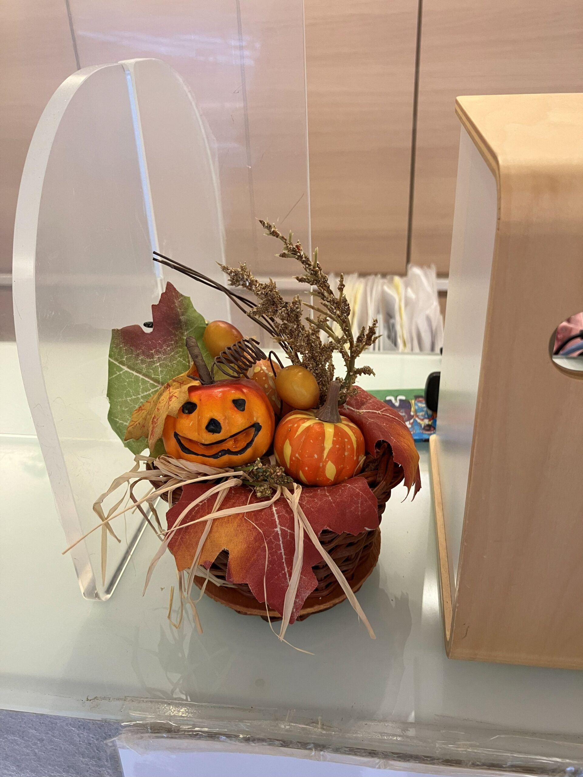 ハロウィンの飾り付け