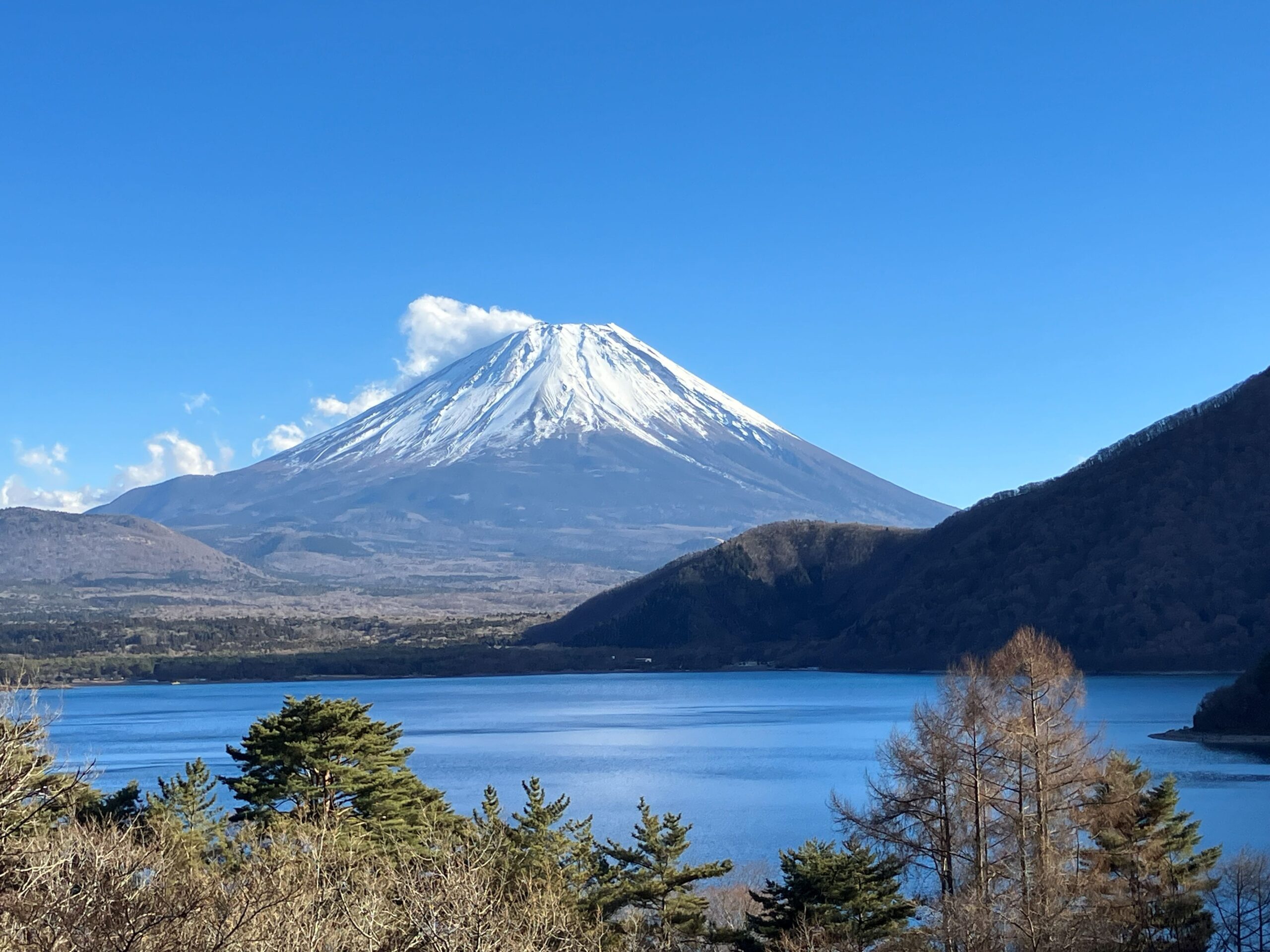 冬晴れと富士山